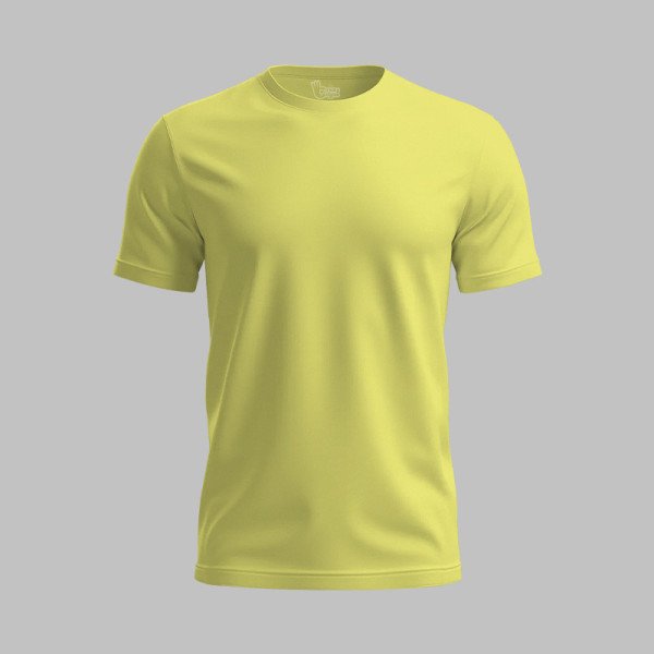 New Yellow Basic T-Shirt