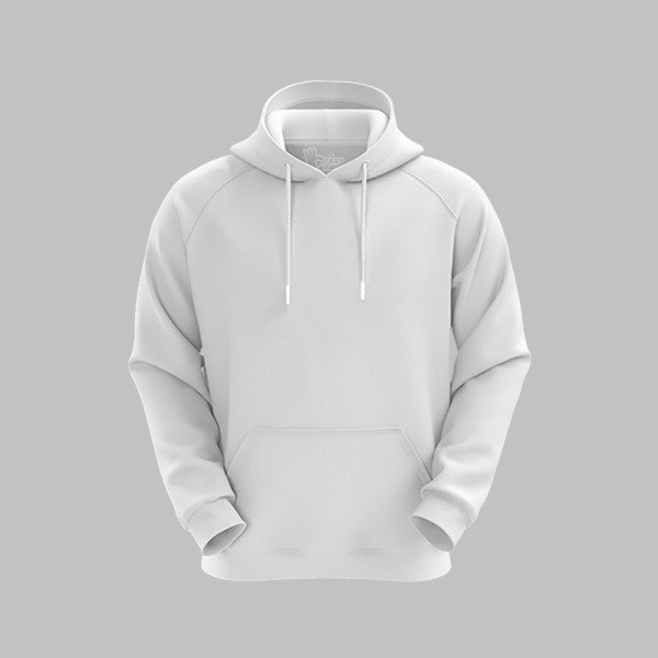 White Basic Hoodie