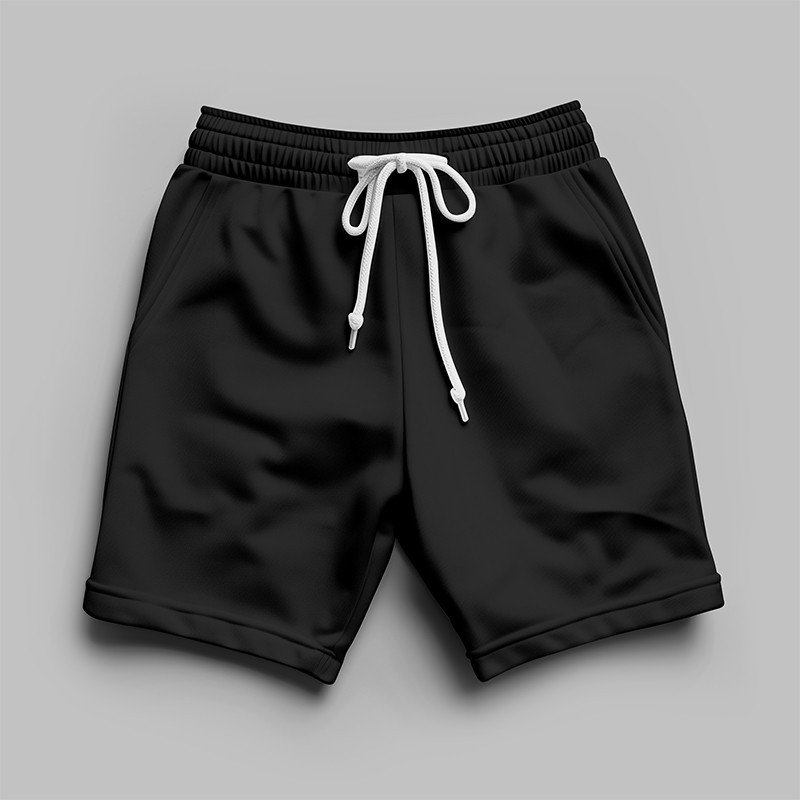 Black Terry Shorts