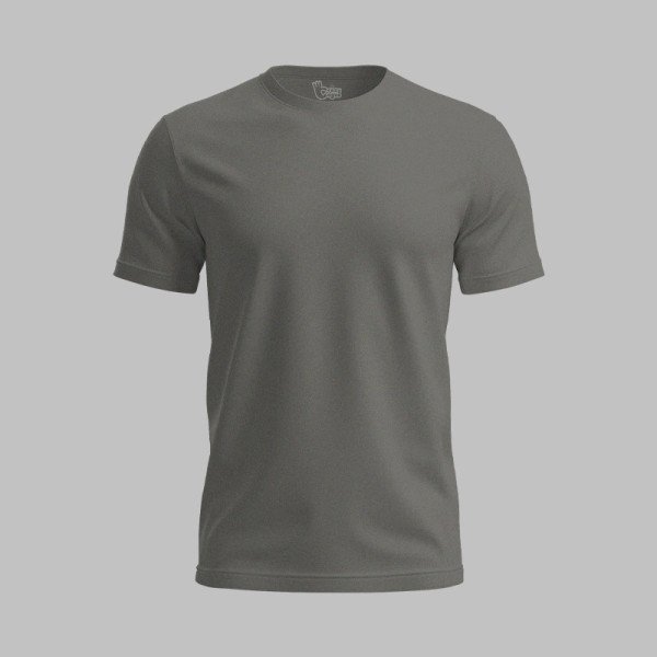 Charcoal Melange Basic T-Shirt