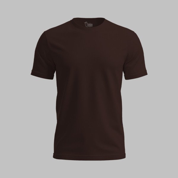 Coffee Brown Basic T-Shirt